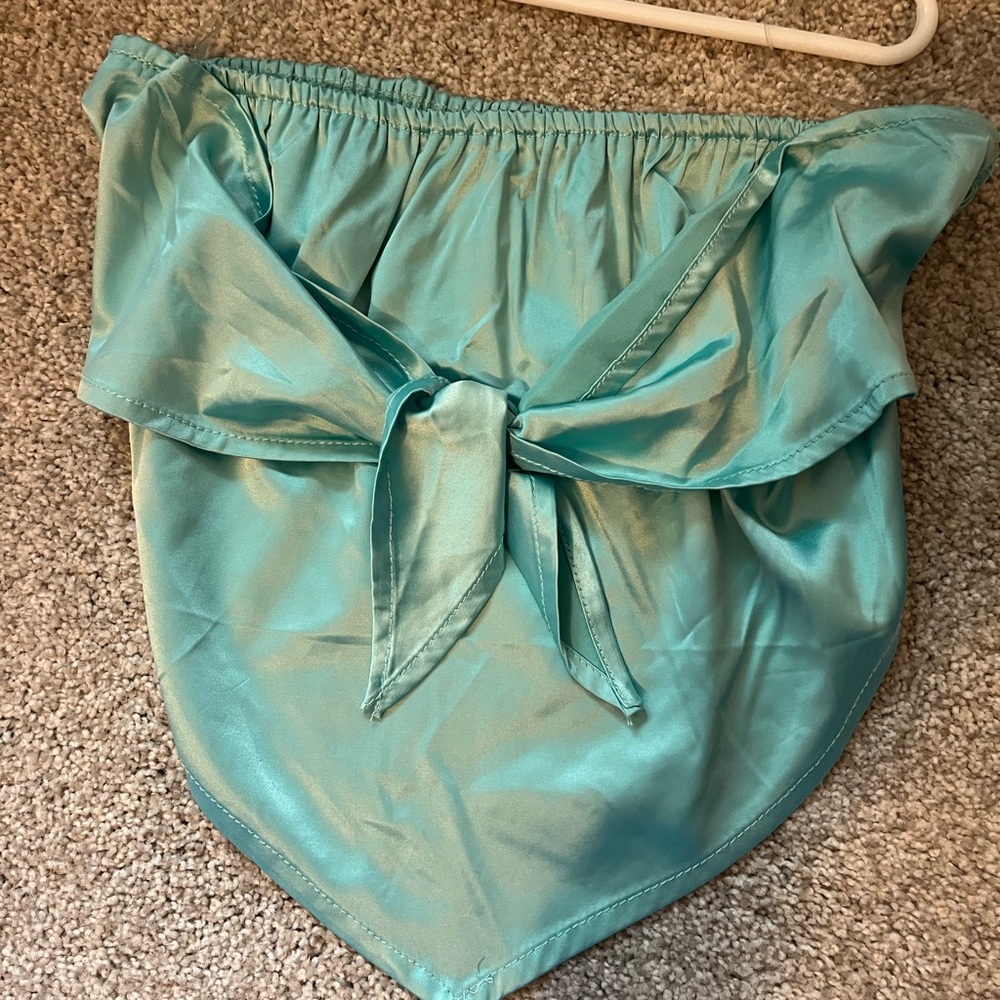 Strapless Turquoise Top Size Small